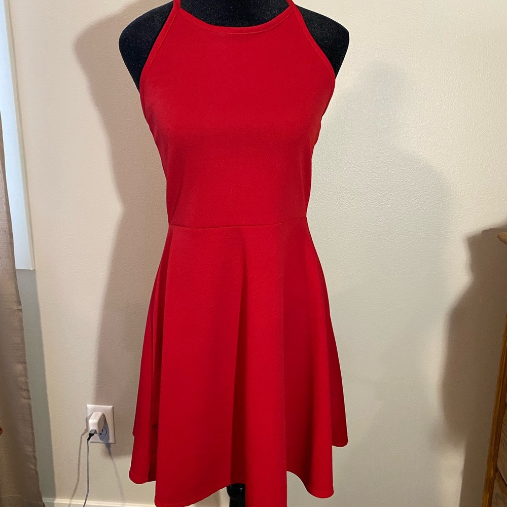 Olivia Rae Vibrant Red Mini Dress